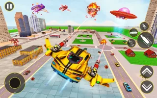 Flying Car Robot Game 2024 MOD APK