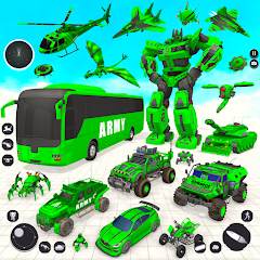 Army Bus Robot Bus Game 3D MOD APK