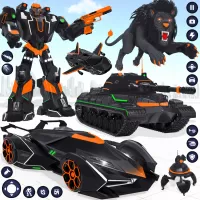 Muscle Car Robot Car Game MOD APK