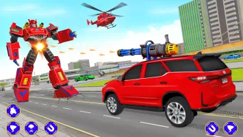 Flying Prado Car Robot Game MOD APK