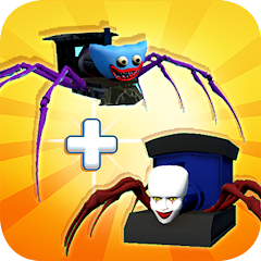 Spider Train Run: Merge Battle MOD APK