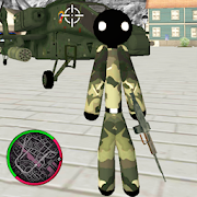 US Stickman Army Stickman Rope Hero counter 2 MOD APK