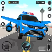 Flying Prado Car Robot Game MOD APK