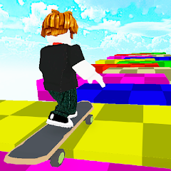 Skateboard Obby Racing Parkour MOD APK