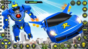 Muscle Car Robot Car Game MOD APK