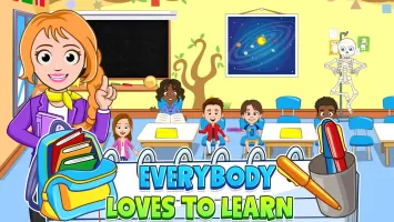 My Town: School game for kids MOD APK