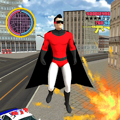 Flying Super Hero Vegas Rescue MOD APK