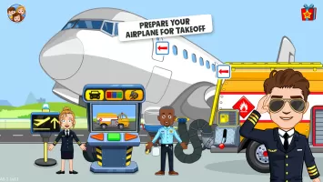 My Town Airport games for kids MOD APK