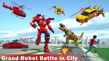 Flying Car Robot Game 2024 MOD APK