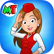 My Town Airport games for kids MOD APK