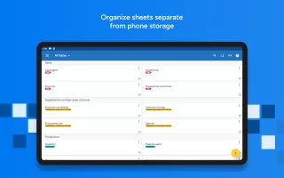 Table Notes - Mobile Excel MOD APK