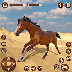 Wild Horse Riding Sim: Racing MOD APK