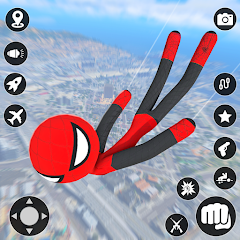 StickMan Rope Hero Spider Game MOD APK