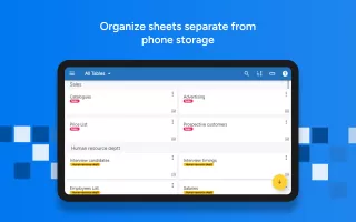 Table Notes - Mobile Excel MOD APK