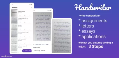 Handwriter: text to assignment MOD APK