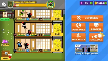 Jumping Ninja Battle 2 Player MOD APK