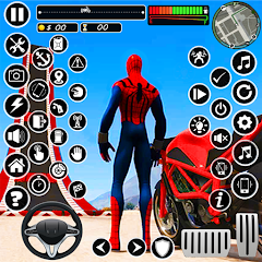 Superhero Tricky Bike Stunt MOD APK