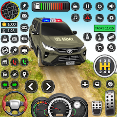 Flying Prado Car Robot Game MOD APK