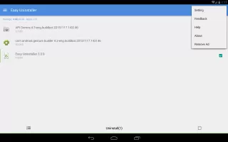Easy Uninstaller App Uninstall MOD APK