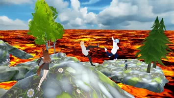 The floor is lava game parkour MOD APK