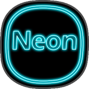 Tema Neon iconos  luminosos personalización MOD APK