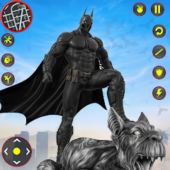 Flying Bat Hero Man Superhero MOD APK