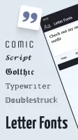 Letter Fonts - Stylish Text MOD APK