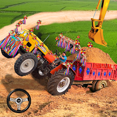 Cargo Tractor Trolley Game 22 MOD APK