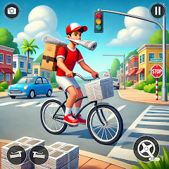 Paper Boy Delivery Game MOD APK