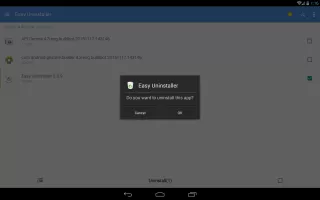 Easy Uninstaller App Uninstall MOD APK