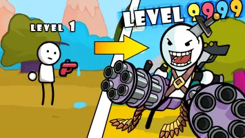 One Gun Stickman 2 offline rpg MOD APK