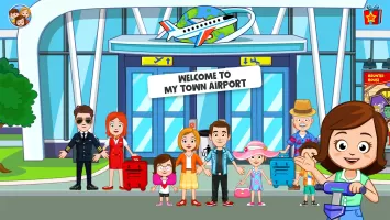 My Town Airport games for kids MOD APK